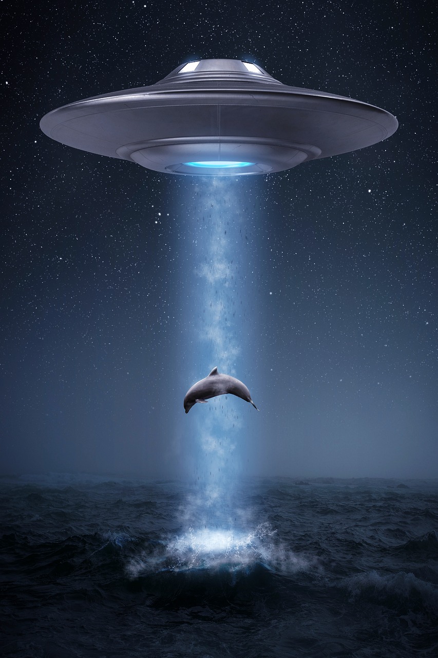 ufo, alien, dolphin
